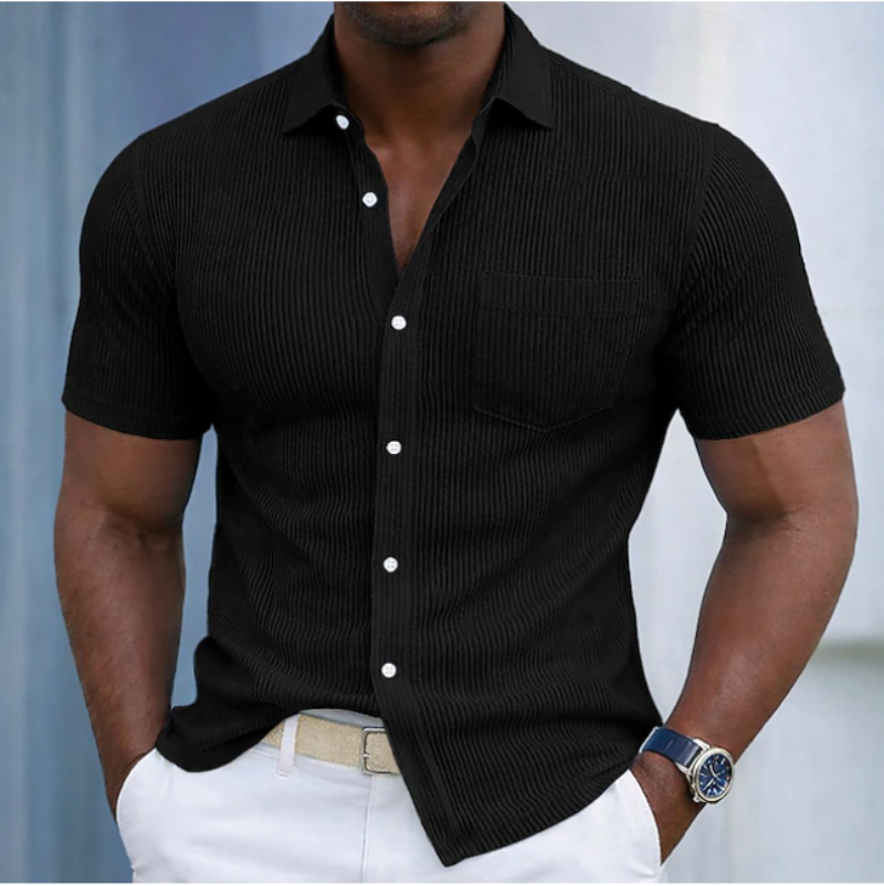 Icone™ StreetwearShirt: Comfortabel Stijlvol Heren Korte Mouw Casual Streetwear Shirt