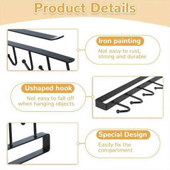 GlideHold® ShelfHooks 1+1 GRATIS: Plank Opknoping Rack Haken Voor Keuken En Kast