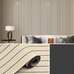 WallSticker: Elegante Houtachtige Zelfklevende DIY Thuis Wand Stickerdecoratie