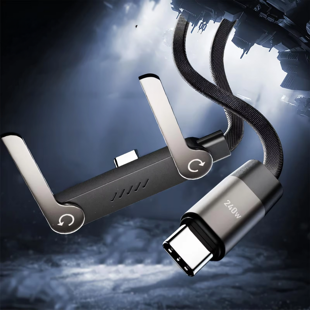 Holder360° StandCharger 1+1 GRATIS: 90-Graden Elleboog Snel Opladen Standaard Oplader