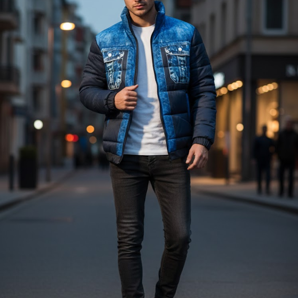 Icone™ ClassicJacket: Premie Stijlvolle Vintage-Inspiratie Denim Ontwerp Klassieke Jas