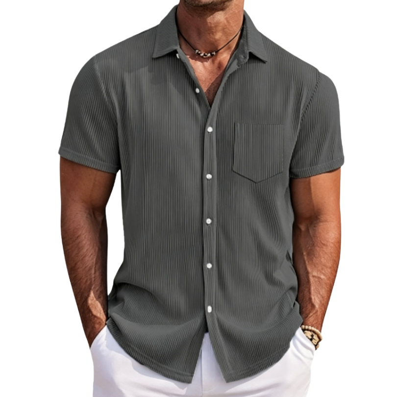 Icone™ StreetwearShirt: Comfortabel Stijlvol Heren Korte Mouw Casual Streetwear Shirt
