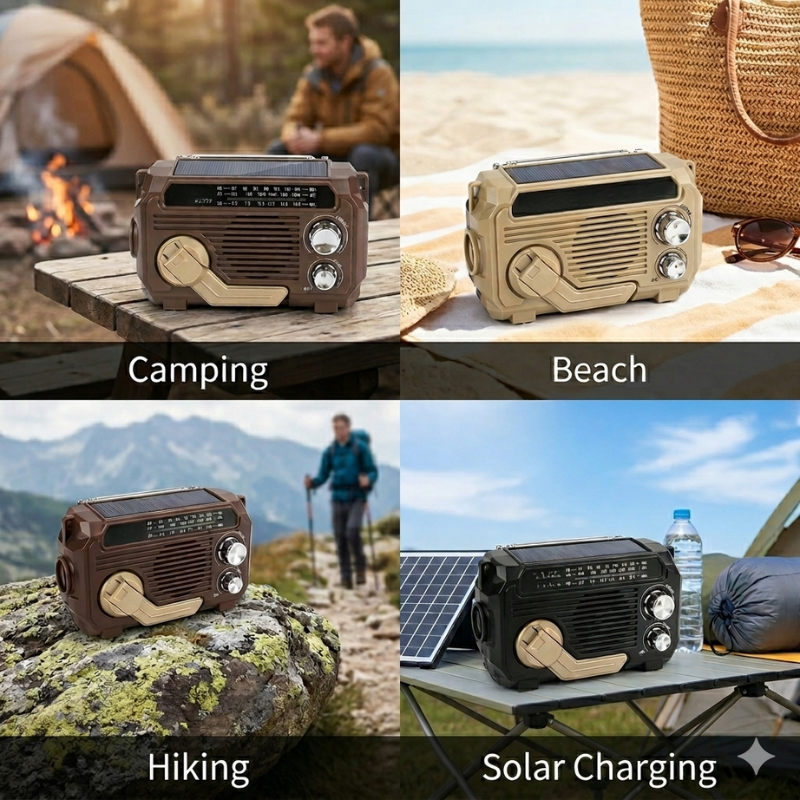 SolarRadio™ - Multifunctioneel Draagbaar Alles-In-Één Noodgeval Zonne-Energie Radio
