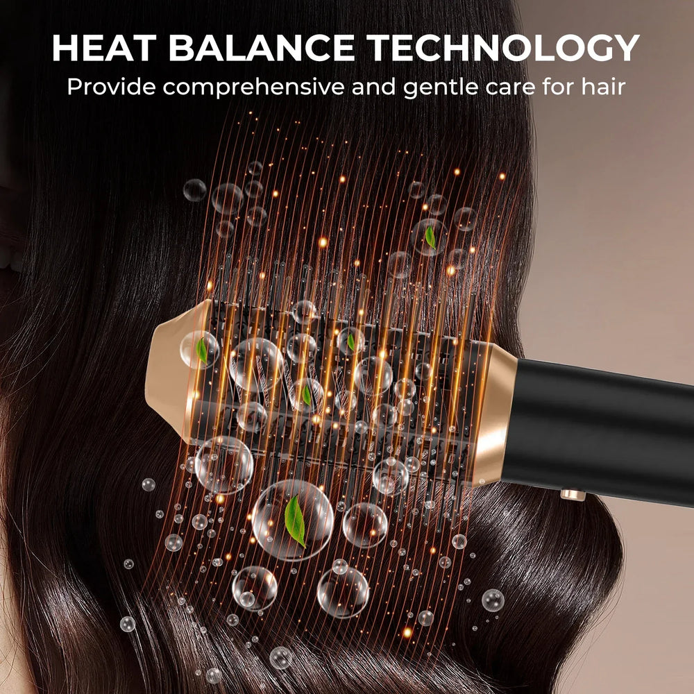 Rose® StylingBrush: 5-In-1 Verwisselbaar Haar Föhn En Styling Borstel