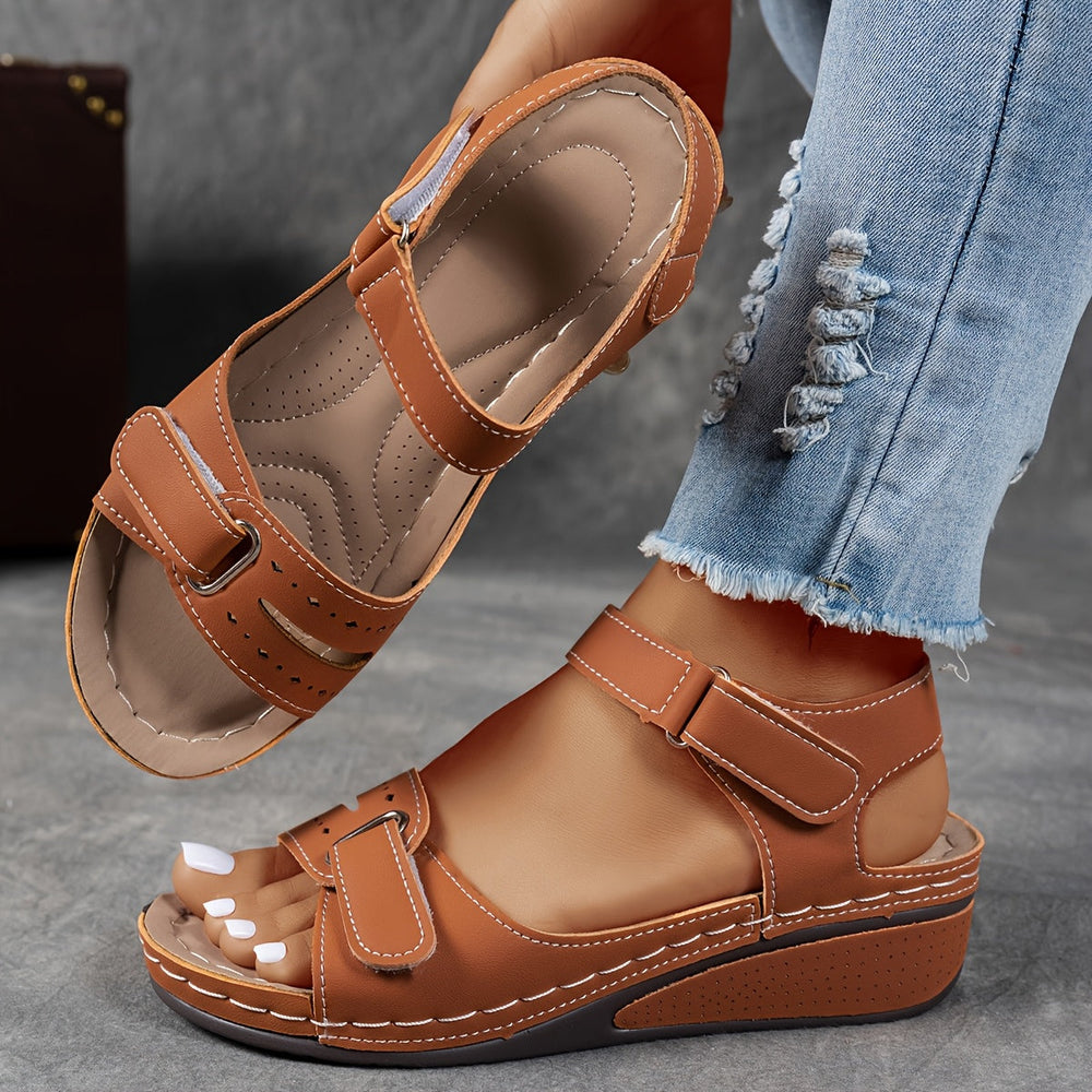 Happy™ LowWedge: Casual Comfortabele Lage Hak Wedge Sandalen