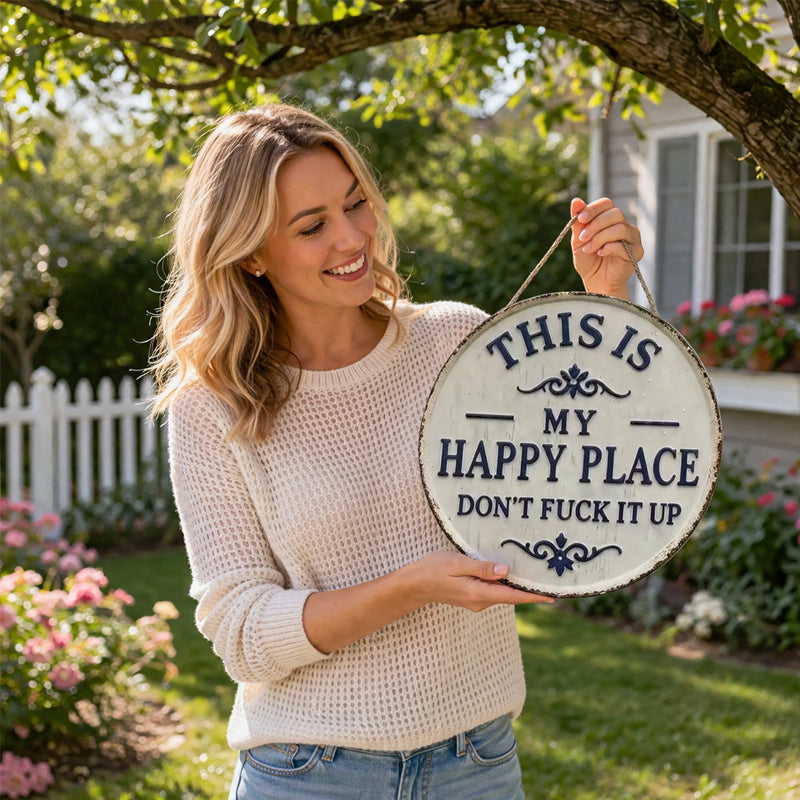 YardSign - Vintage Statement Grappig Bord Tuin En Buiten Muurdecoratie