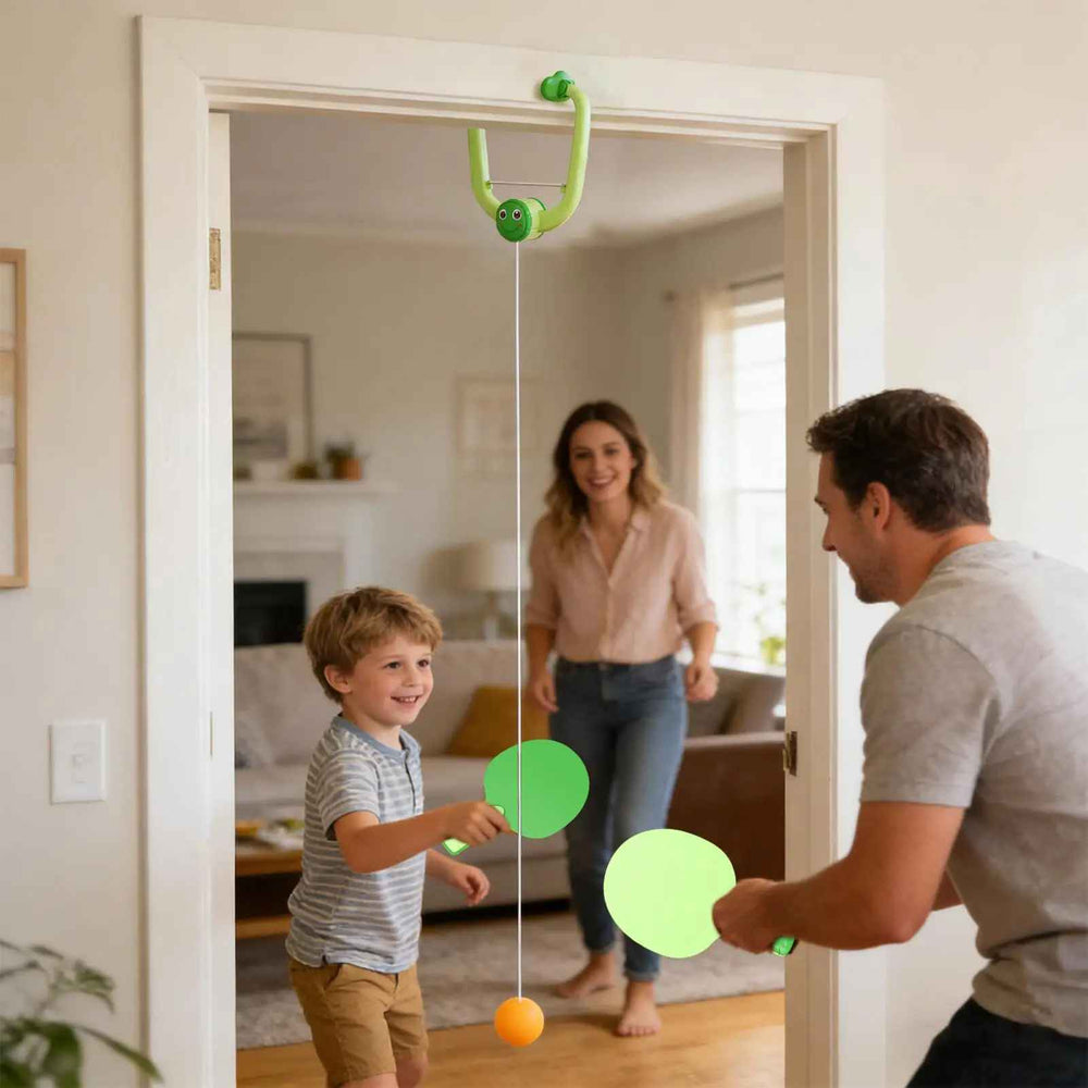 Kletshuts™ DoorPong: Universele Ruimtebesparende Tafeltennis Deur Pong Set