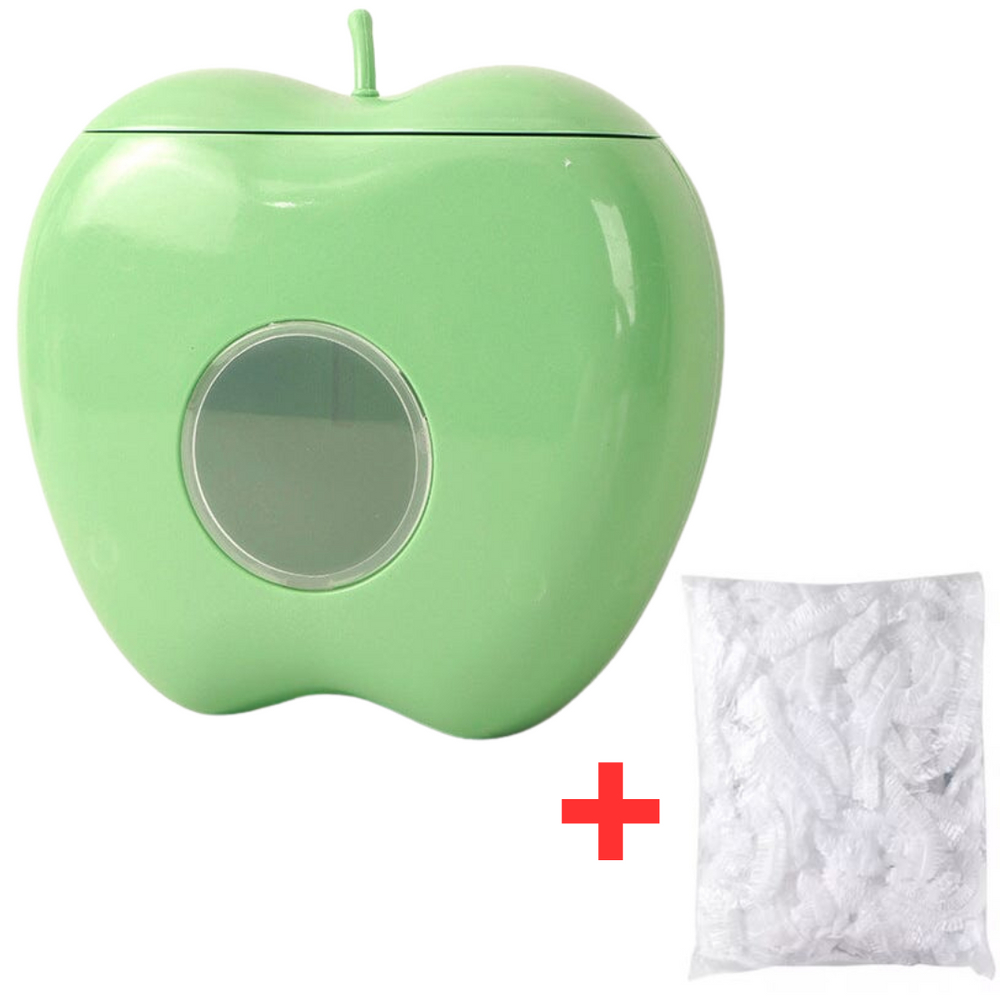 Globetrek° PlasticStorage 1+1 GRATIS (1 Apple Opslag Dispenser + 100 Stuks Plastic Wikkels GRATIS)