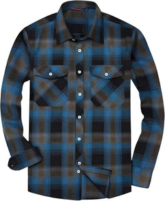 Icone™ CheckeredLongsleeves: Klassieke Casual Knoop-Beneden Geruite Mouwen