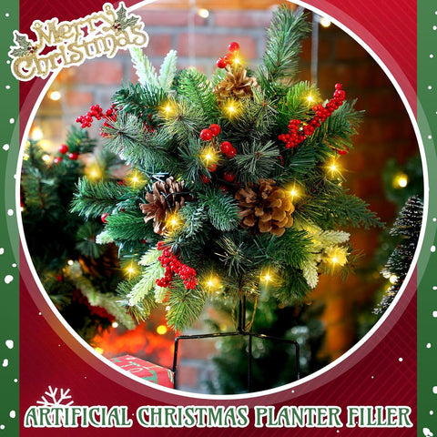 Ledsen™ ChristmasBushes: Buiten LED Verlicht Kerst Struiken Plantenbak Vullers