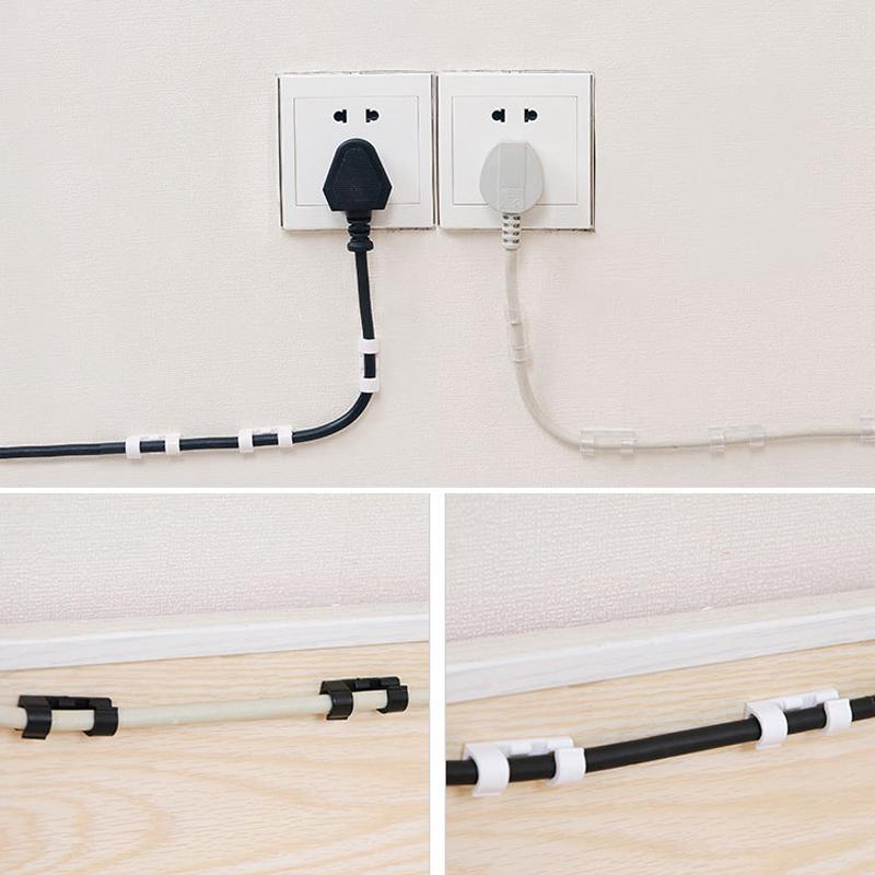 GlideHold® WireClamps 1+1 GRATIS: Zelfklevende Eenvoudige Kabelorganisatie Draadklemmen