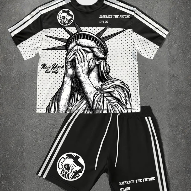 Icone™ ModernSet - Mannen Unieke Print Moderne Stijl Matching Set