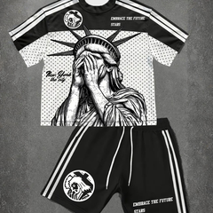 Icone™ ModernSet - Mannen Unieke Print Moderne Stijl Matching Set