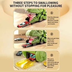 Kletshuts™ DinoPlayset: Dino Slikken Voertuig Spoor Auto Kinderen Spelen Set