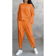 Icone™ CasualOutfit: Dames Lange Mouwen En Broek Twee-Delige Casual Outfit
