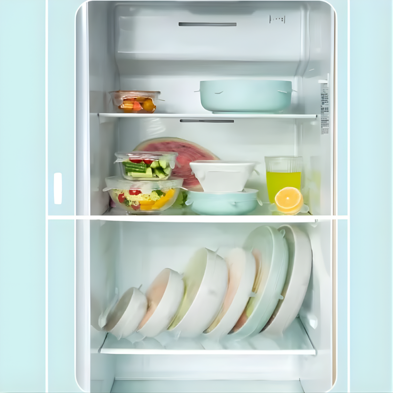 Globetrek° FoodCovers 1+1 GRATIS: Milieuvriendelijke Herbruikbare Stretch Siliconen Voedselcovers