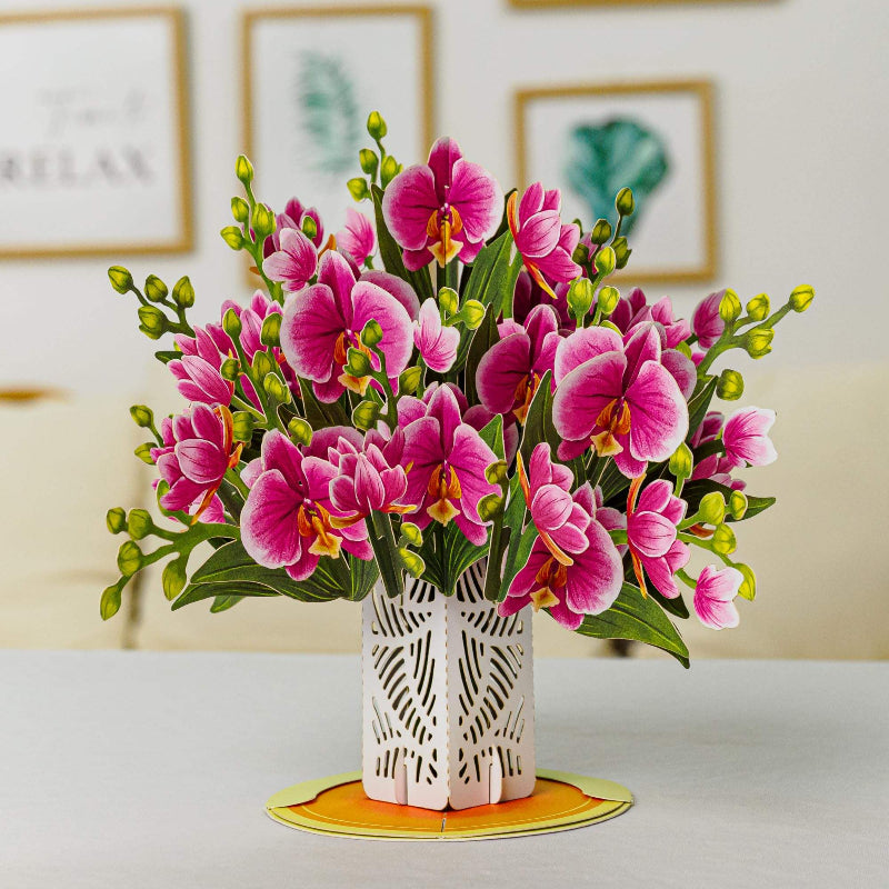 FlowerCard 1+1 GRATIS - 3D Pop Up Bloemenboeket Speciale Wenskaart