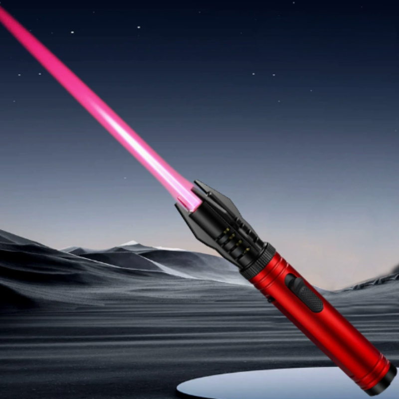 LightsaberFlame: Draagbaar Lichtzwaard Windbestendig Vlam Blaas Zaklamp Aansteker