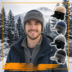 Icone™ EarflapBeanie 1+1 GRATIS: Dikke Gebreide Winter Muts Oorflap Bescherming