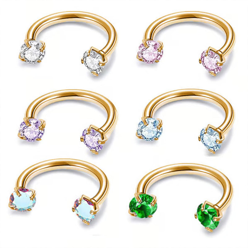 Jewelance™ NoseRing: Elegante Neusjuwelen En Oorbellen Set Voor Dagelijks Gebruik