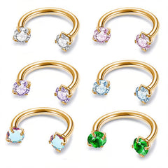 Jewelance™ NoseRing: Elegante Neusjuwelen En Oorbellen Set Voor Dagelijks Gebruik