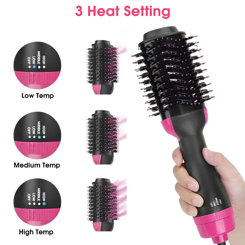 Rose® VolumeBrush: 2-In-1 Föhnen-Styling En Volumeborstel