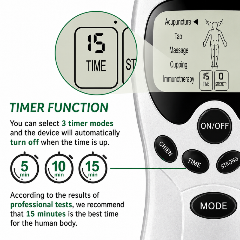 PulseTherapy - Digitale Spierstimulator Pulse Therapie Massager Apparaat