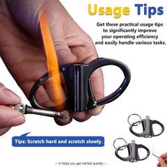 CompactLighter 1+1 GRATIS: Hervulbare 2-In-1 Karabinier Permanente Compacte Aansteker