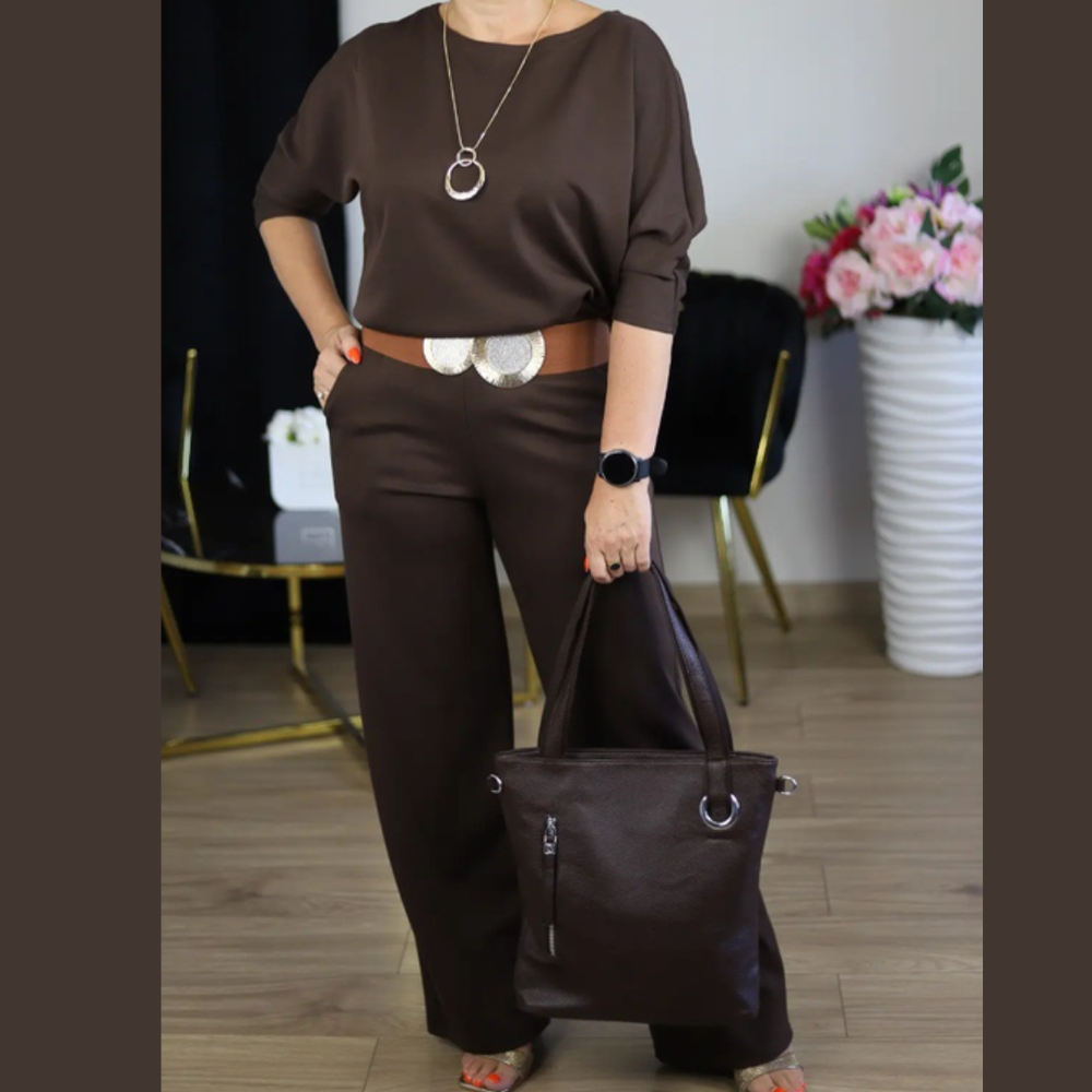 Icone™ ClassySet: Stijlvol Dames 3-Delig Lang Cardigan En Broek Chique Set
