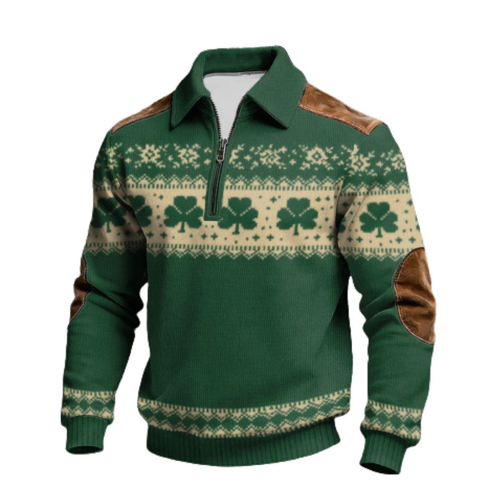 Icone™ CollaredSweatshirt: Stijlvolle Toevallig Halve-Rit Kraag Sweatshirt