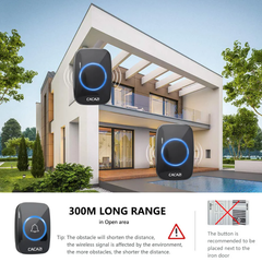 Globetrek° WirelessDoorbell: Slimme Eenvoudige Installatie Draadloze Deurbel