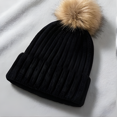 Icone™ CozyKnit 1+1 GRATIS: Ultra-Zachte Rekbare Gezellig Breisel Pom-Pom Muts