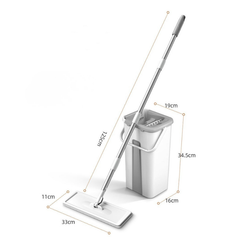 Cleaner Pro° CleanMop: Handsfree Wring Systeem Mop En Emmer Set