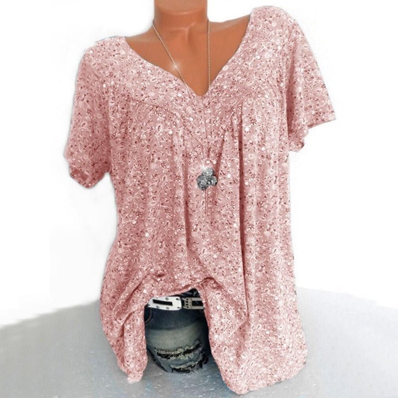 Icone™ LooseTop - Ademend V-Hals Loszittend Bloemdruk Top