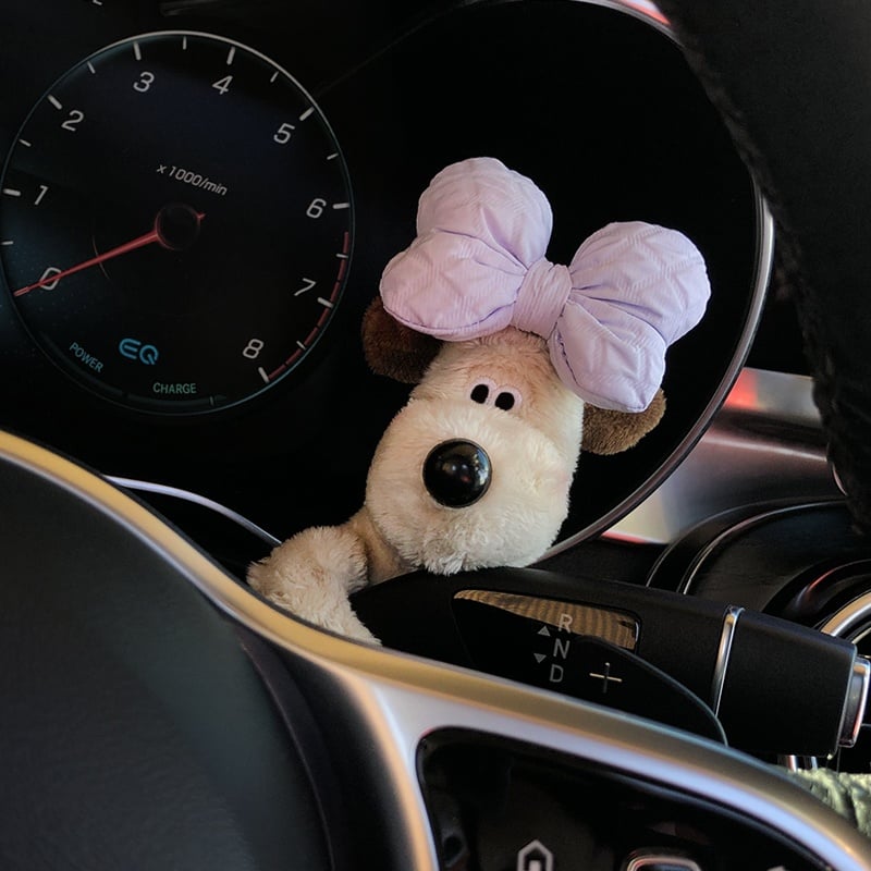 Kletshuts™ PuppyCar 1+1 GRATIS - Schattige Pluche Puppy Signaal Schakelaar Speelgoed Auto