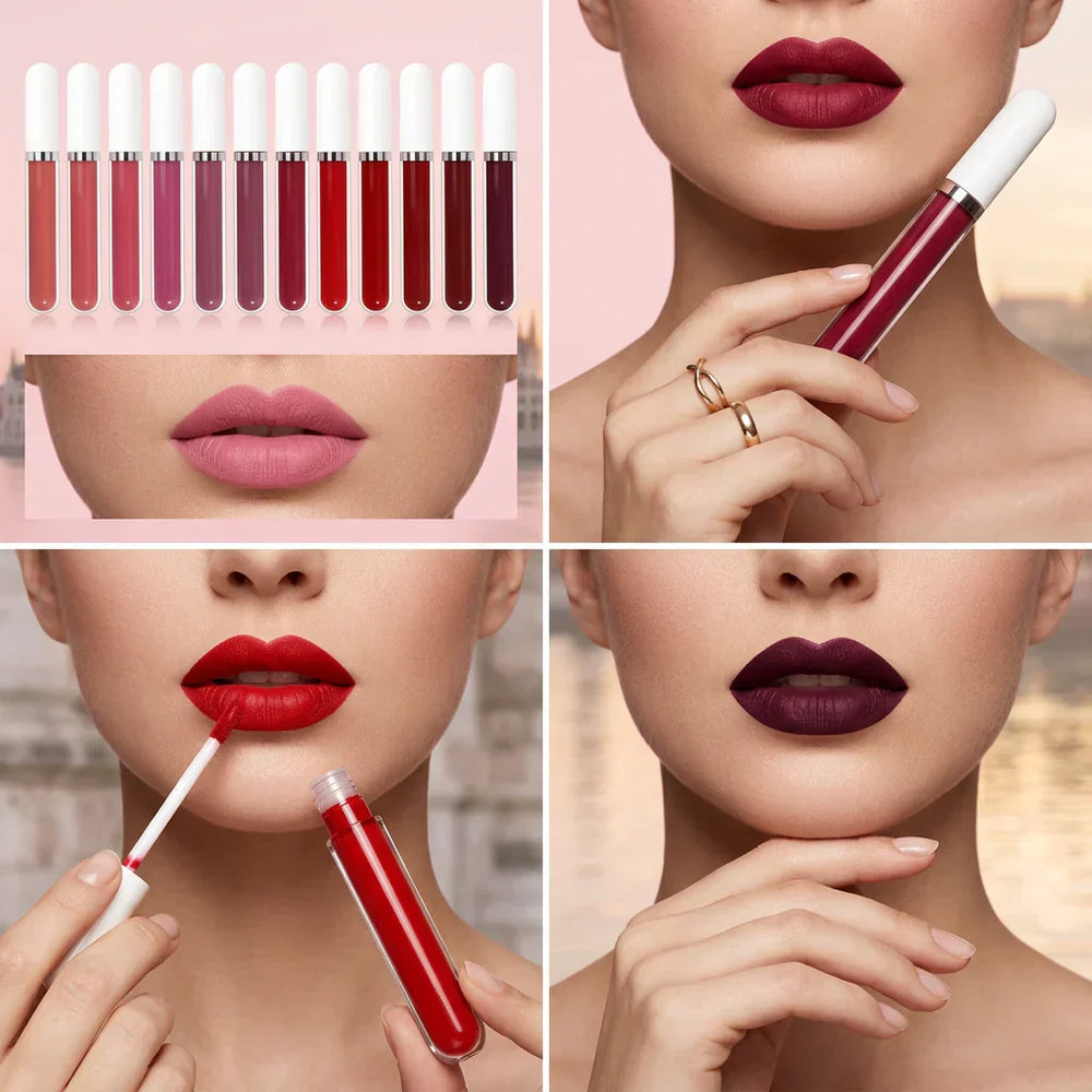 MatteLipstick - Langdurige Vloeibare Matte Lippenstift Set