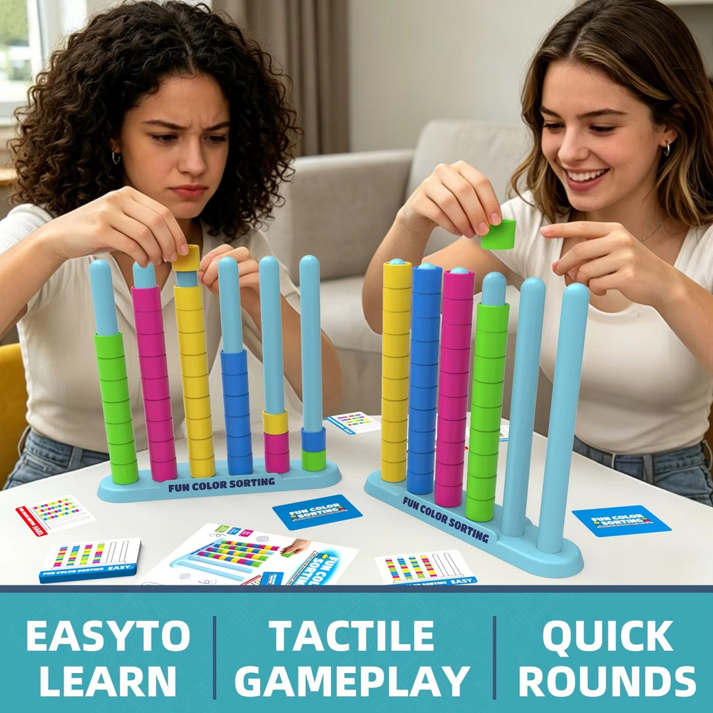 Kletshuts™ ColorStack: Kleur Stapel Speluitdaging Kinderspeelgoed