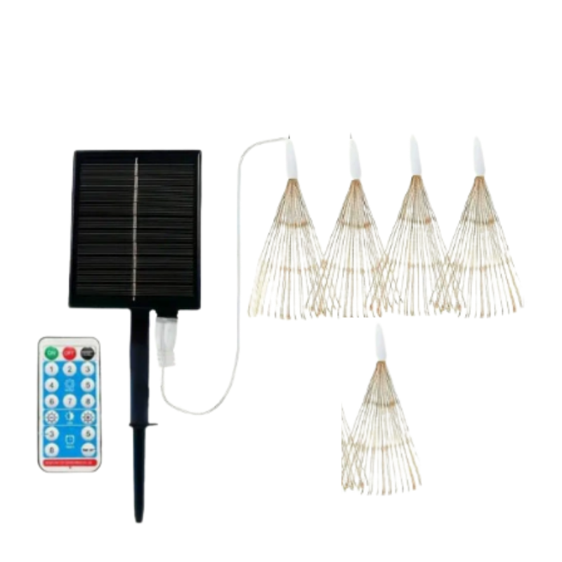 Ledsen™ FireworkLamp: Flexibele Zonne-Energie Vuurwerkstijl Lamp