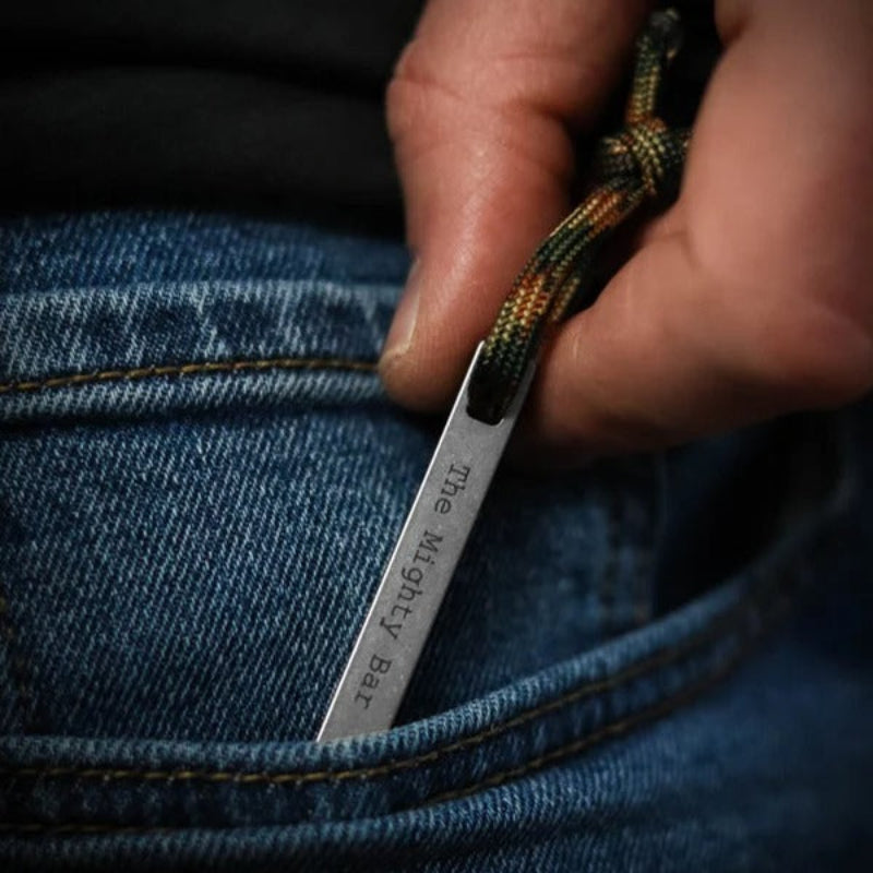 MiniPrybar 1+1 GRATIS: Duurzame Multifunctionele Mini Prybar Sleutelhanger