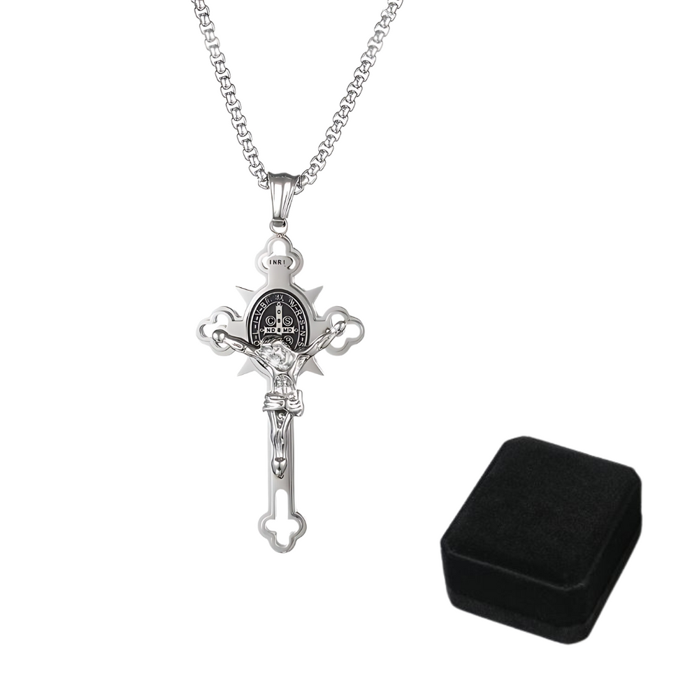Jewelance™ CrossProtection 1+1 GRATIS: Spiritueel Beschermingskruis Hanger Ketting Met Geschenkdoos
