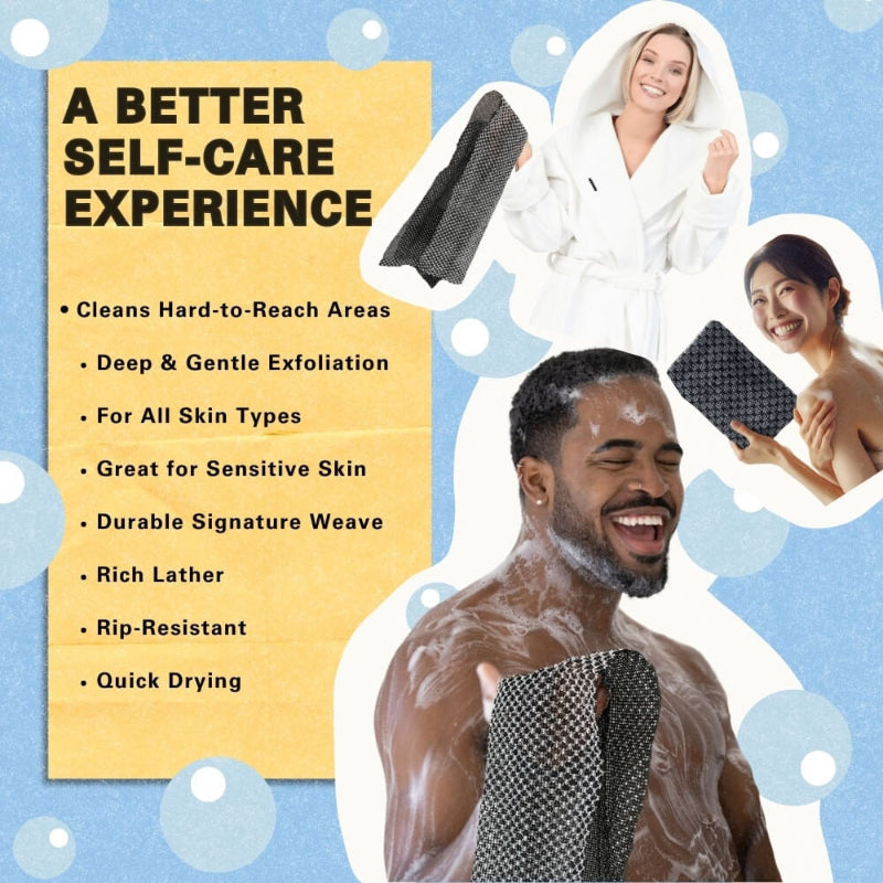ScrubTowel 1+1 GRATIS - Exfoliërend Douches Schrobben Handdoek