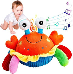 Kletshuts™ CrabToy - Interactieve Muzikale Leerkrab Pluche Speelgoed