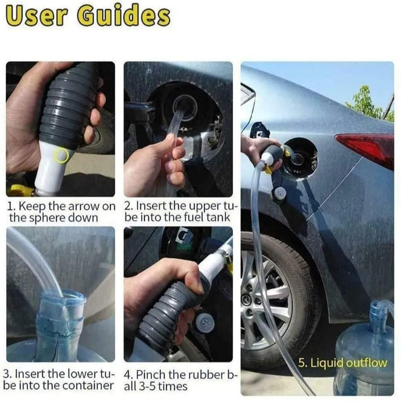TransferPump 1+1 GRATIS - Eenvoudige Handmatige Sifon Brandstofpomp Vloeistofoverdrachtslang