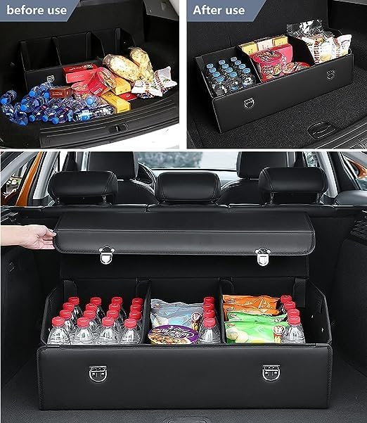 TrunkStorage - Duurzame Multifunctionele Reis-Klare Draagbare Auto Kofferbak Opslag Organisator