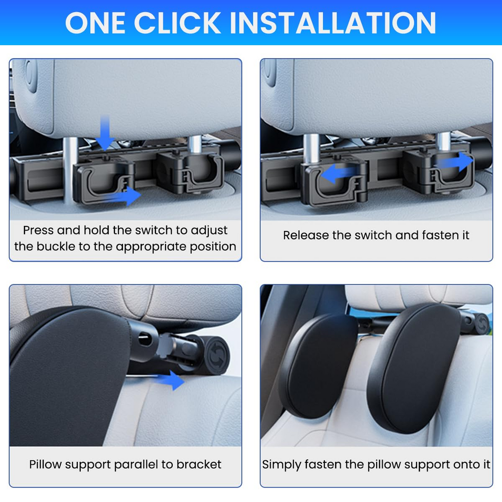HeadrestPillow™ - Ergonomisch Verstelbaar Comfortabel Autokussen