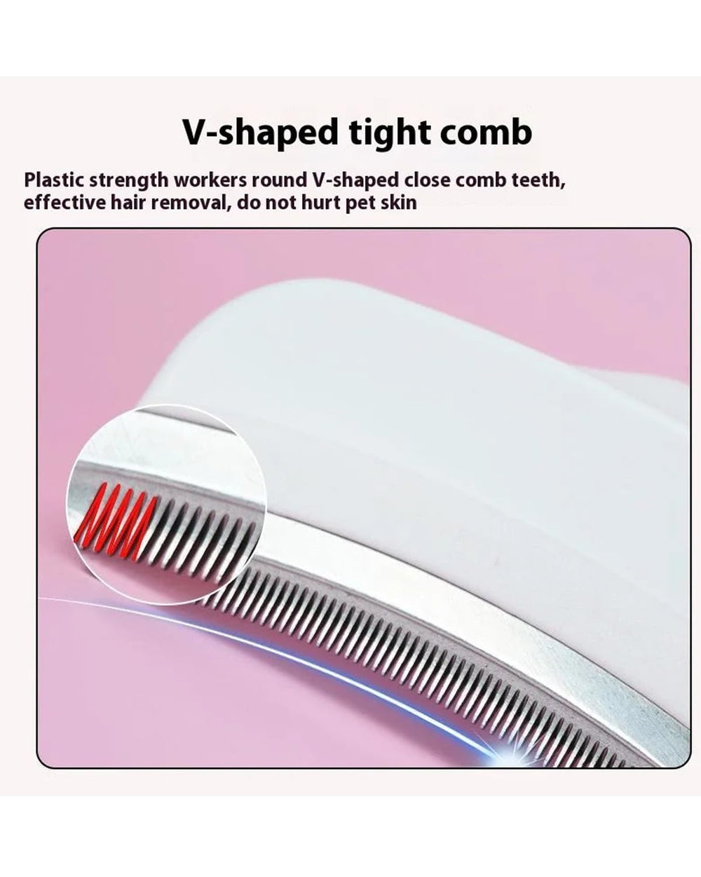 DogCatFri™ GentleComb 1+1 GRATIS: Zachte Huisdier Deshedding V-Tand Kam