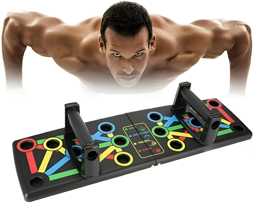 MuscleBoard: Professionele Kleur-Gecodeerde Opvouwbare Opdruk-Gerichte Training Spier Bord