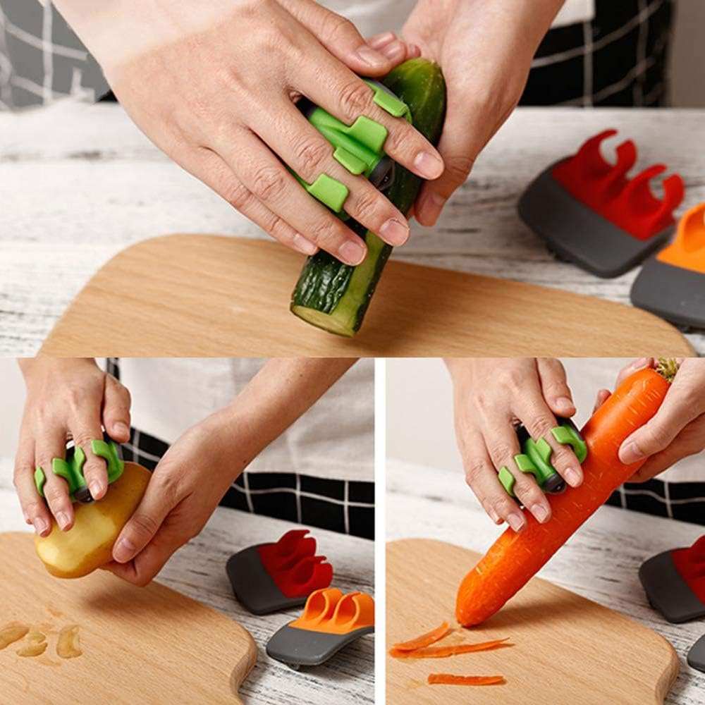 Globetrek° SafePeeler 1+1 GRATIS: Multifunctionele Compacte Fruit En Groente Veilig Schiller