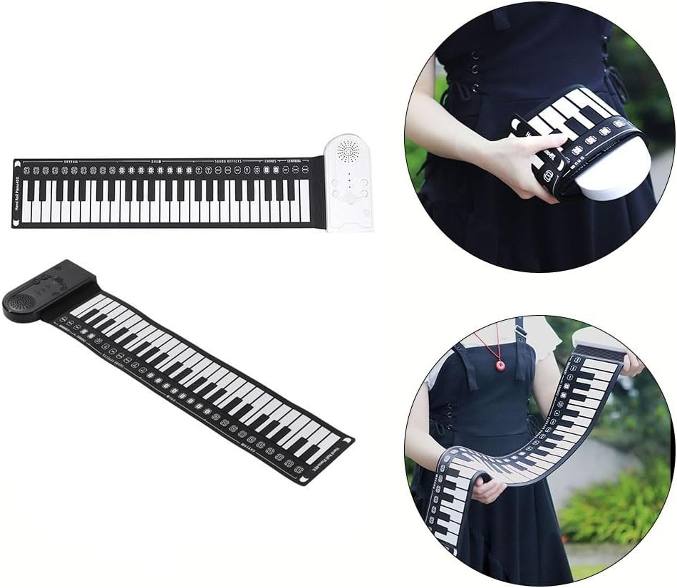 Kletshuts™ PortablePiano: Lichtgewicht Muziek Roll-Up Draagbare Piano Toetsenbord