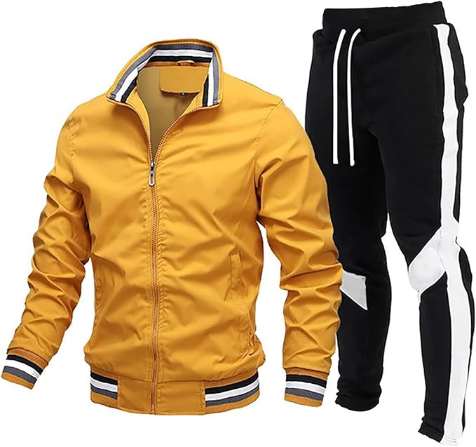 Icone™ TrackSuit: Rits Stand Omhoog Kraag Fitness Set